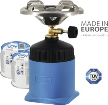 Arzător cu gaz CFH cu cartușe de gaz și sigiliul TÜV Süd