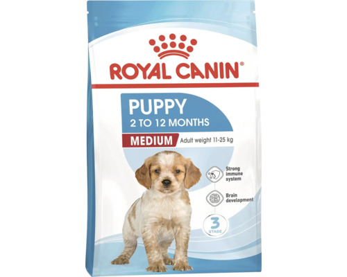 Hrană uscată pentru căței Royal Canin Puppy Medium pentru căței de la două la douăsprezece luni