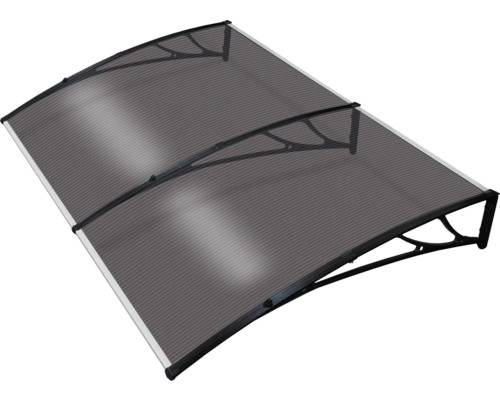 Copertină cu placă de policarbonat și suporturi