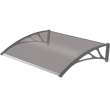 Copertină de ușă cu design curbat și suporturi de perete