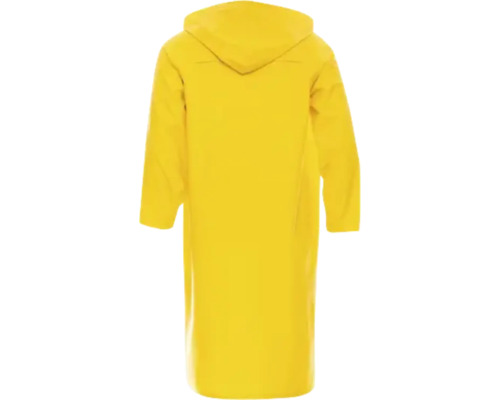 Pelerină de ploaie galbenă cu glugă din spate