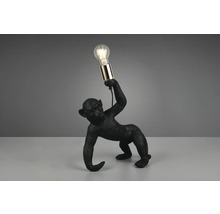 Lampă neagră cu maimuță și bec