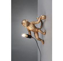 Lumină de perete cu maimuță aurie cu bec