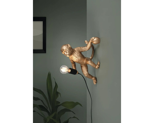 Lumină de perete în formă de maimuță cu bec