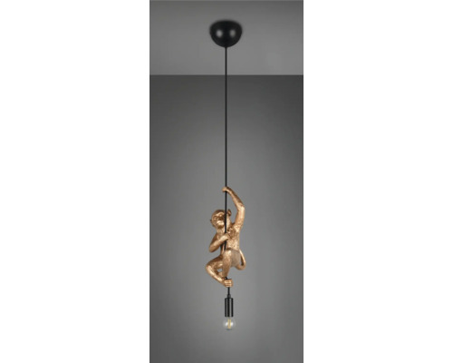 Lumină suspendată cu motiv de maimuță, cablu și bec