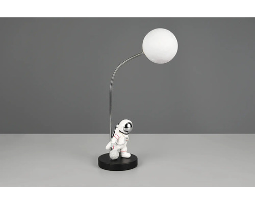 Lampă decorativă astronaut cu tijă flexibilă și abajur sferic