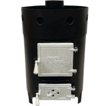 Sobă pe lemne cu două uși