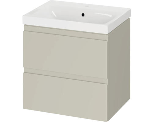 Dulap de bază pentru lavoar cu două sertare și lavoar aplicat