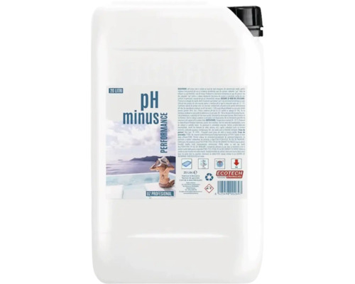 Canistră de 20 litri pH-Minus Performance pentru scăderea pH-ului în piscine