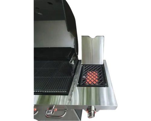 Grătar pe gaz cu arzător lateral și gratare
