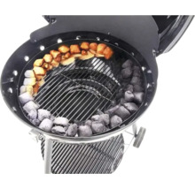 Grătar sferic cu cărbune și grătar de grătar