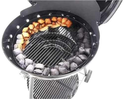 Grătar sferic cu cărbune și grătar de grătar