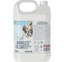 Floculant lichid pentru limpezirea apei, în recipient de 5 litri.