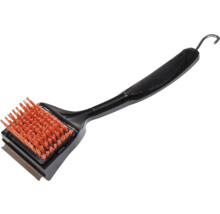 Perie de grătar cu racletă și mâner