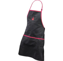 Șorț de grătar negru cu emblemă flacără