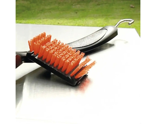 Perie de grătar cu peri pentru curățarea grătarului