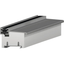 Secțiune transversală a unei pervaz de fereastră din aluminiu