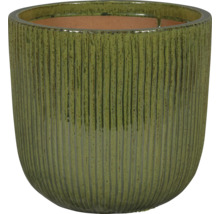 Vas de flori ceramic cu model canelat