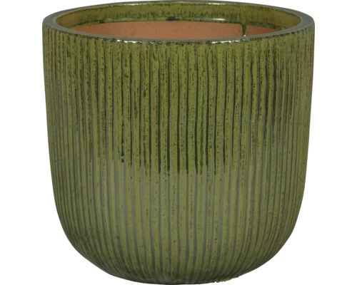 Ghiveci de flori din ceramică cu suprafață canelată