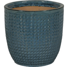Ghiveci albastru cu textură țesută pentru interior și exterior