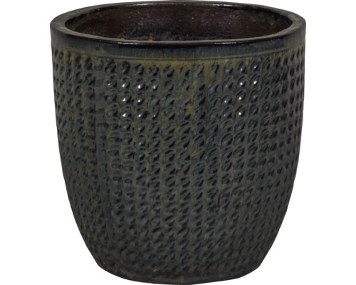 Vas de ceramică pentru plante cu suprafață texturată