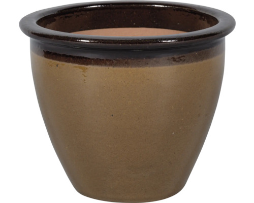 Ghiveci flori FloraSelf Lucca ceramică Ø 38 cm H 32 cm maro Ghiveci de flori din ceramică