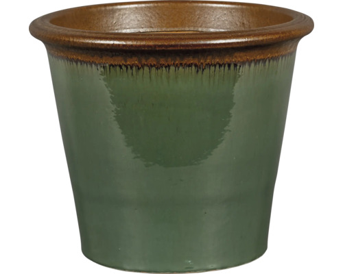 Ghiveci flori FloraSelf ceramică Ø 55 cm H 46,5 cm verde | HORNBACH