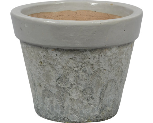 Ghiveci flori FloraSelf ceramică Ø 38 cm H 30 cm gri Ghiveci de flori din ceramică