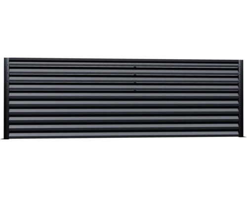Gard de confidențialitate cu lamele orizontale pentru exterior