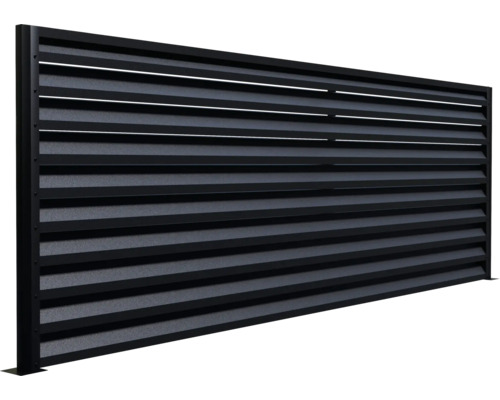 Gard de protecție vizuală din lamele orizontale