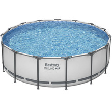 Piscină supraterană cu cadru din oțel și apă