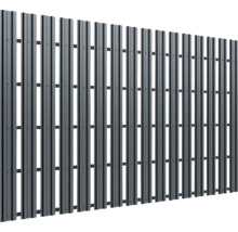 Gard metalic cu lamele verticale