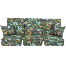 Perne pentru mobilier de grădină cu model de frunze pentru fotoliu și bancă