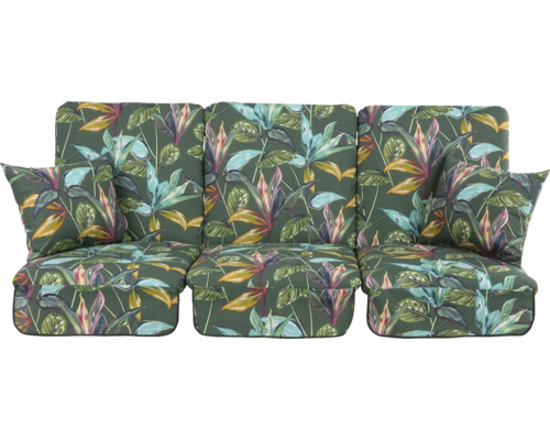 Perne pentru mobilier de grădină cu model de frunze pentru fotoliu și bancă