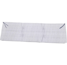 Pernă de bancă gri cu benzi de fixare