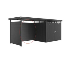 Garaj pentru biciclete cu spațiu de depozitare metalic