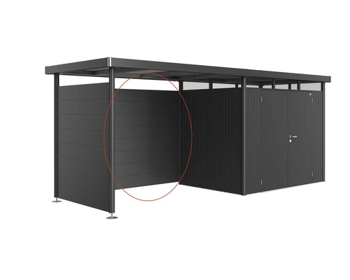 Garaj pentru biciclete cu spațiu de depozitare metalic