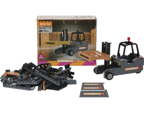 Set de construcție Hornbach stivuitor pentru rafturi înalte, 109 piese