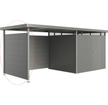 Spațiu de depozitare metalic cu acoperiș plat și pereți laterali