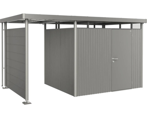 Cutie de scule gri cu ușă glisantă și ușă