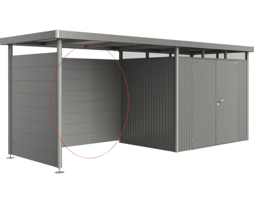 Adăpost pentru biciclete metalic cu dulap de scule integrat