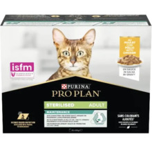 Purina Pro Plan Sterilised Adult hrană pentru pisici sterilizate cu pui, 10 x 85 grame