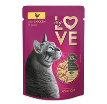 My Love hrană pentru pisici cu pui în sos pentru pisici adulte