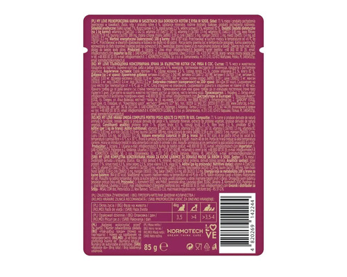 My Love hrană pentru pisici cu pește în sos, 85 grame