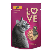 My Love hrană pentru pisici cu ficat în sos pentru pisici adulte