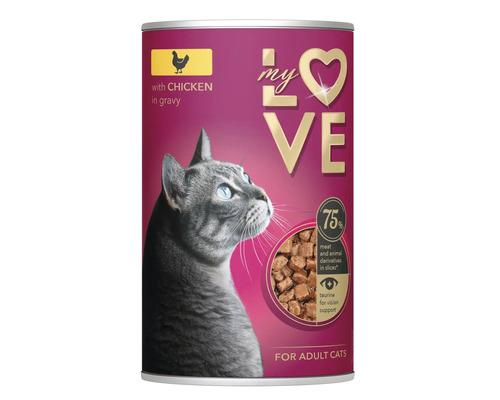 My Love hrană pentru pisici cu pui în sos pentru pisici adulte la conservă
