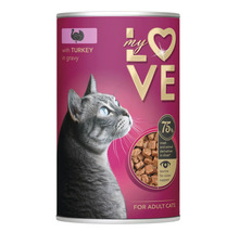 Conservă My Love hrană pentru pisici cu curcan în sos