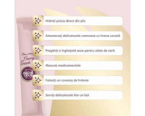 Delick Cious cat snack instructions