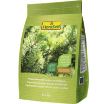 Îngrășământ organo-mineral pentru conifere FloraSelf, ambalaj de 2,5 kilograme
