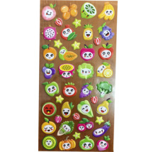 Foaie de autocolante cu diverse motive cu fructe